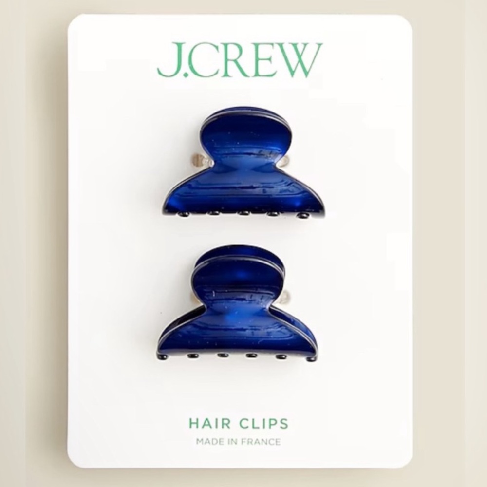 J.Crew Blue Hair Clips - Set of 2